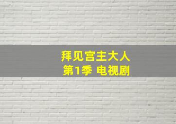 拜见宫主大人第1季 电视剧